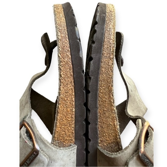 Birkenstock Gizeh Thong Leather Sandals Tan 37/6 - Picture 5 of 13